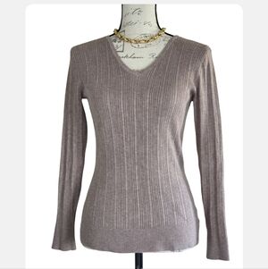 George Women's Ribbed Sweater - Light Brown